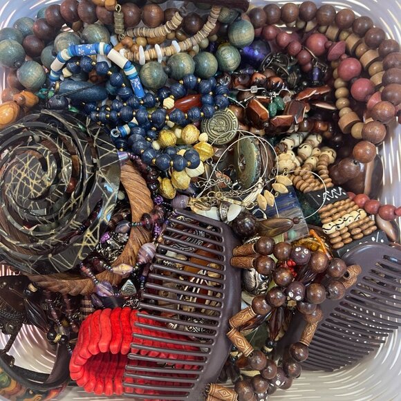 Craft Jewelry Lot 1lb, Beads, Charms, Findings, Rhinestones, Custom Send Request - Picture 5 of 15